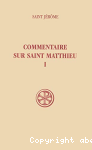 Commentaire sur Saint Matthieu vignette